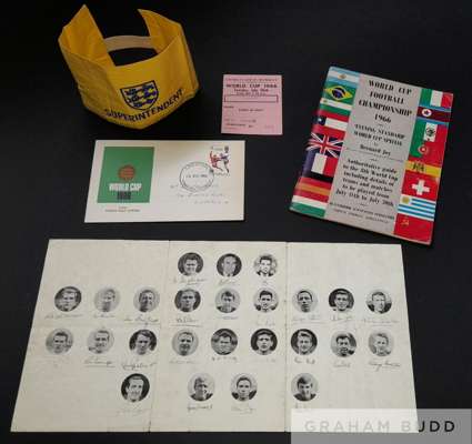 England 1966 World Cup official superintendent armband in excellent condition