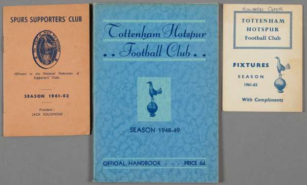 A collection of Tottenham Hotspur and other football ephemera,
 to include 17 handbooks dating between 1948-49 and 1972-73; 8 fixture cards 1961-62 to