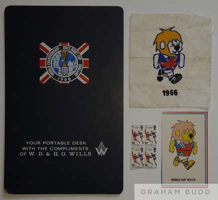 Original 1966 World Cup journalists portable desk bearing the Jules Rimet logo