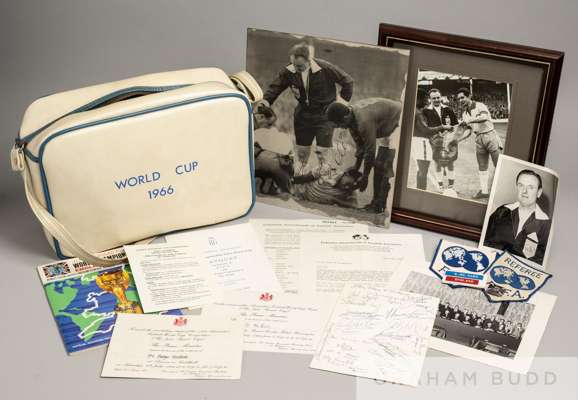 A fine collection of 1966 World Cup memorabilia relating to referee George McCabe