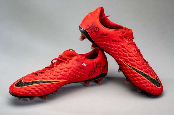 France's Alex Lacazette signed Nike Hypervenom football boots