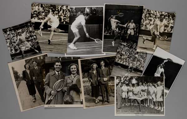 Tennis: collection of 11 original 1930’s and 1940’s tennis photographs,
 sizes all between 8 by 6in. (4) and 10 by 8in. (7), players include Frank Par