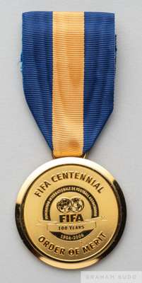 Ex-Pelé Collection: The FIFA Centennial Order of Merit medal presented to Pelé in 2004