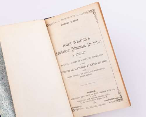 John Wisden's Cricketers' Almanack for 1870
