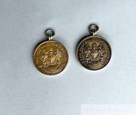 M.J. Ryan pair of silver-gilt Arsenal medals comprising Football Combination League Champions winners medal, 1950-51
 the obverse inscribed THE FOOTBA