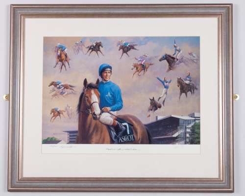 Frankie Dettori signed ‘Magnificent 7’ limited edition print