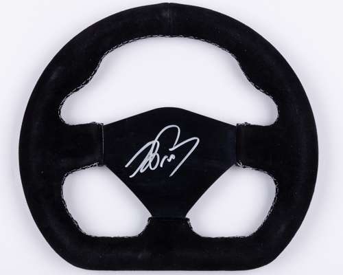 Alain Prost Signed Replica Steering Wheel