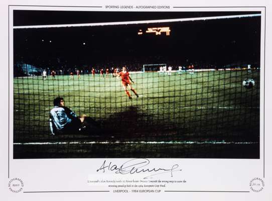 FOOTBALL - Liverpool Alan Kennedy and Phil Neal – x3 Large 16 by 12in. signed Limited Edition display photographs: 

Alan Kennedy Ltd Ed No 36/75 1984