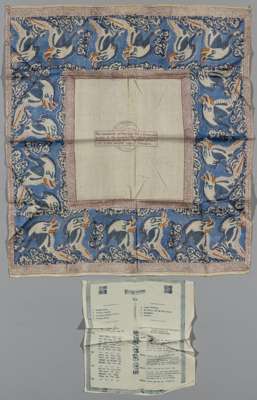Two silk Islington Corinthians handkerchiefs from the World Tour 1938, 
 one from Varendra (2)
