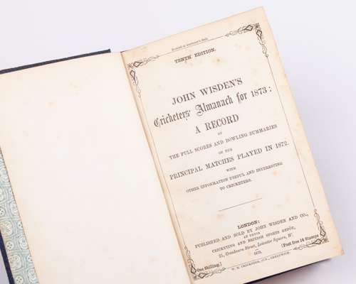 John Wisden's Cricketers' Almanack for 1873