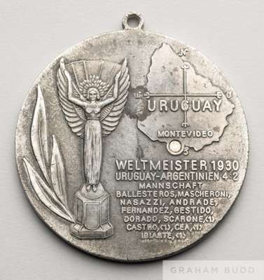 Uruguay 1930 World Cup commemorative medal re-issued in 1978 during the Argentina World Cup