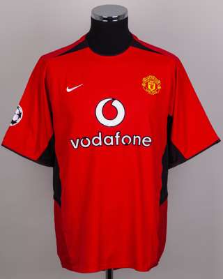 Ruud Van Nistelrooy autographed red No.10 Manchester United short-sleeved shirt, 2002-04