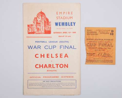 Chelsea v. Charlton Athletic Football League Cup Final programme, 15th April 1944