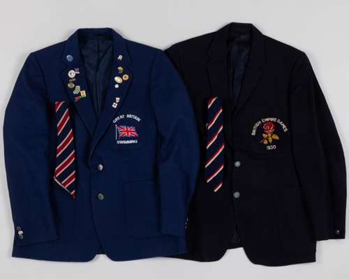 Blue Great Britain Swimming blazer by Burton