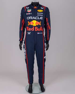 Max Verstappen 2025 Red Bull Racing Worn Race Suit - Proceeds to Kids in Mind Charity