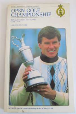 GOLF - Open Championship programme 1988 superbly autographed by 50 players throughout, mainly to full page player photoprofiles 
 inc: Payne Stewart, 