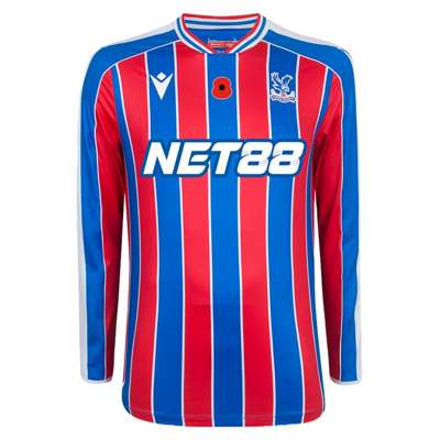 Daichi Kamada red and blue No.18 Crystal Palace v. Brentford match worn shirt