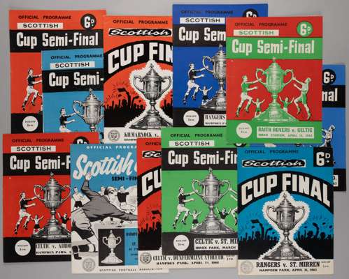 A complete run of Scottish Cup semi-final and final match programmes, 1960-1969, 
 complete run of Scottish Cup semi-final and final match programmes,