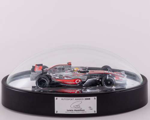 Lewis Hamilton Signed 2008 Autosport Awards Limited Edition Display