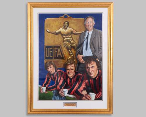 Jose Palomares - Manchester City Class of 70 original oil