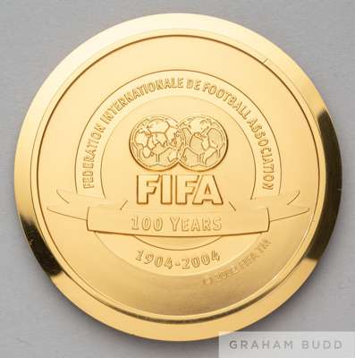 Ex-Pelé Collection: FIFA Centennial Order of Merit medallion presented to Pelé in 2004