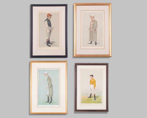 Four Vanity Fair prints of jockeys