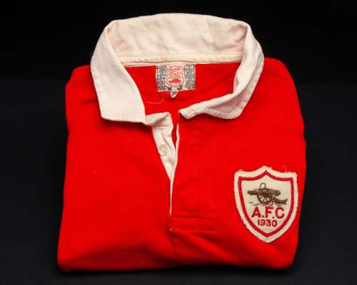 Bill Seddon rare red and white Arsenal F.A.Cup Final match worn shirt, 1930