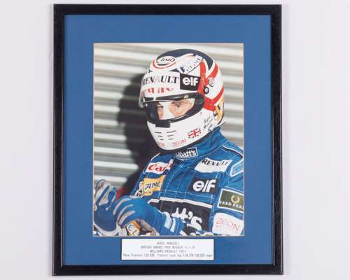 Nigel Mansell 1991 British Grand Prix Framed Print