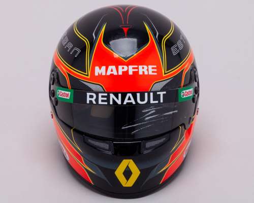 Esteban Ocon 2020 Renault F1 Team Signed 1:2 Scale Bell Helmet