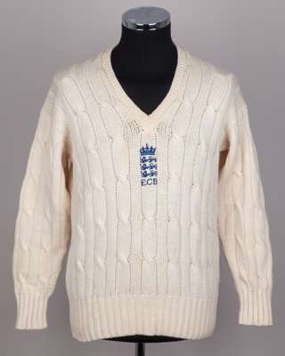 Dickie Bird England Cricket Board long-sleeved cricket sweater