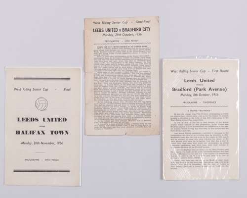 Leeds United v. Bradford City West Riding Senior Cup, Semi-Final 1956