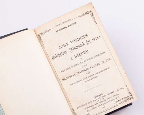 John Wisden's Cricketers' Almanack for 1874