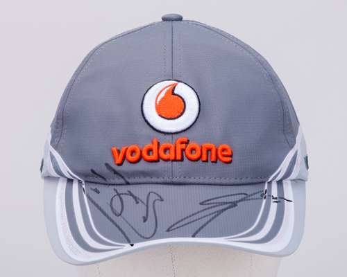 Jenson Button & Sergio PerezSigned McLaren F1 Team Cap - New