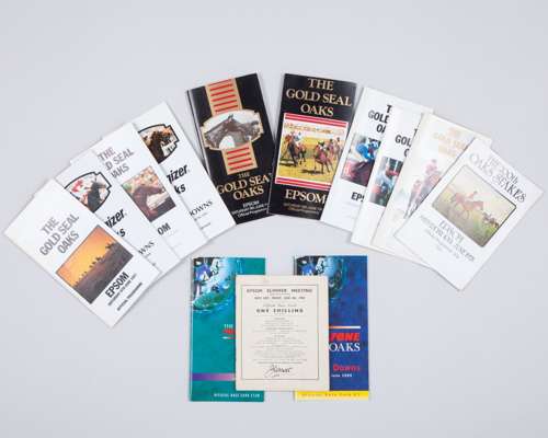 Collection of 13 Epsom Oaks racecards