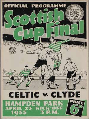 Scottish Cup Final match programme, Celtic v. Clyde, 23rd April 1955

 some slight cover staining
