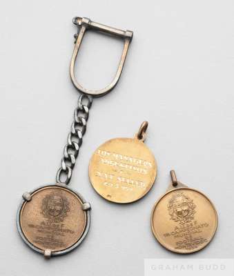 Two bronze commemorative medals for the 1930 World Cup in Uruguay