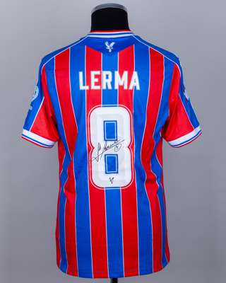 J.Lerma red and blue No.8 Crystal Palace v. Liverpool Community Shield match issued shirt