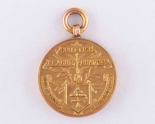 DougieGray 9ct gold Scottish League Championship winners medal, 1933-34