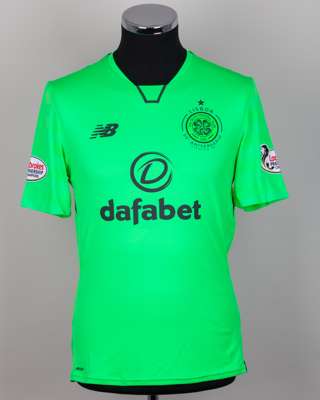 James Forrest green No.49 Celtic short-sleeved shirt, 2017-18