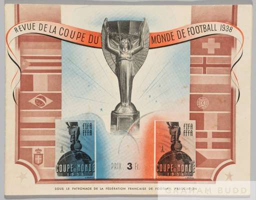France 1938 World Cup official tournament programme