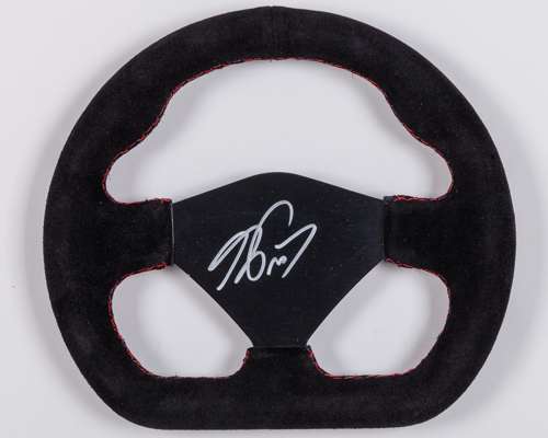 Alain Prost Signed Replica Steering Wheel