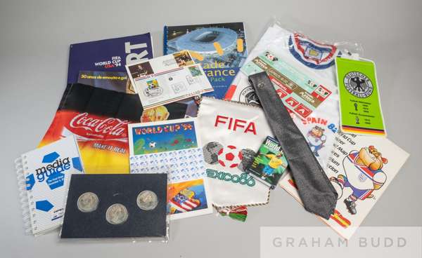 A collection of World Cup memorabilia 1982 to 2006