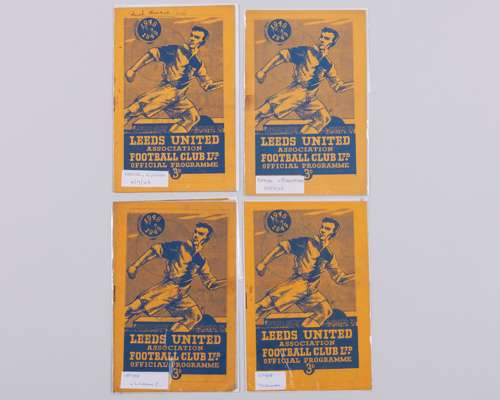 Four Leeds United home match programmes, 1948