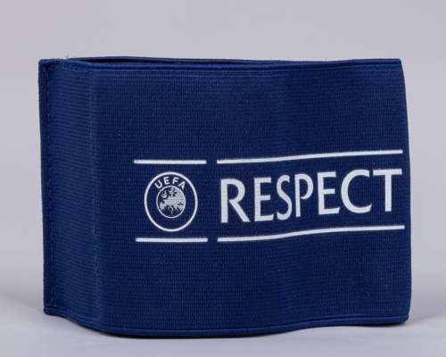 Maxence Lacroix match worn captain's armband AEK Larnaca v. Crystal Palace