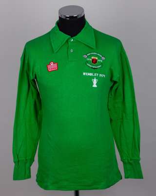 Gary Bailey green No. 1 Manchester United v. Arsenal F.A.Cup Final match worn shirt, 1979
