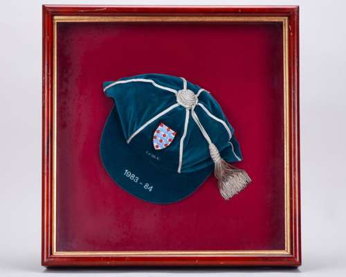 Sammy Lee blue England v. Chile International cap, 1983-84