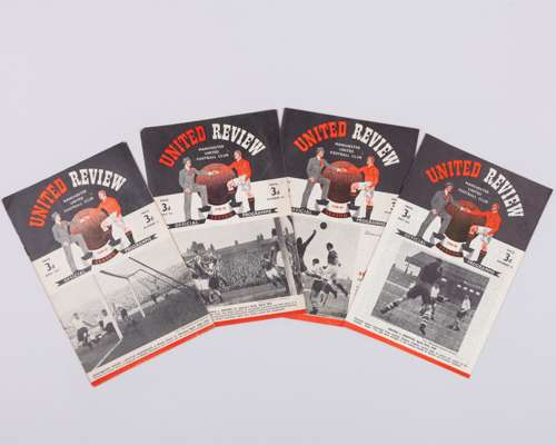 Four Manchester United home match programmes, 1949