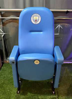 Manchester City blue executive heated no.33 seat from the Etihad Stadium