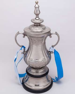 FA Cup unofficial white metal replica trophy