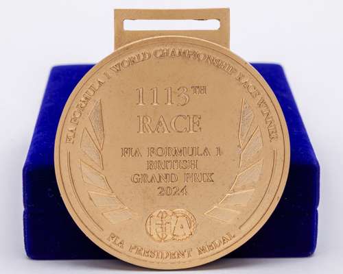 Lewis Hamilton 2024 British Grand Prix Race Winners ‘Test Strike’ Medal